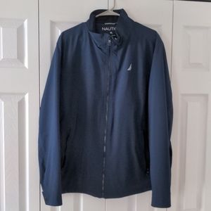 Nautica coat jacket zip up XL blue